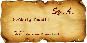 Székely Amadil névjegykártya
